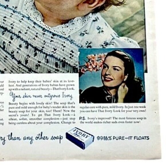 Vintage 1948 Ivory Soap Original Print Ad - Picture 5 of 7